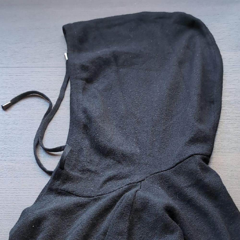 Black Hooded Sweater